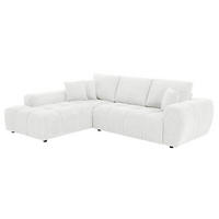 SOFA 3-Sitzer, Weiß - Weiß, Textil (205/270cm) - Oviala