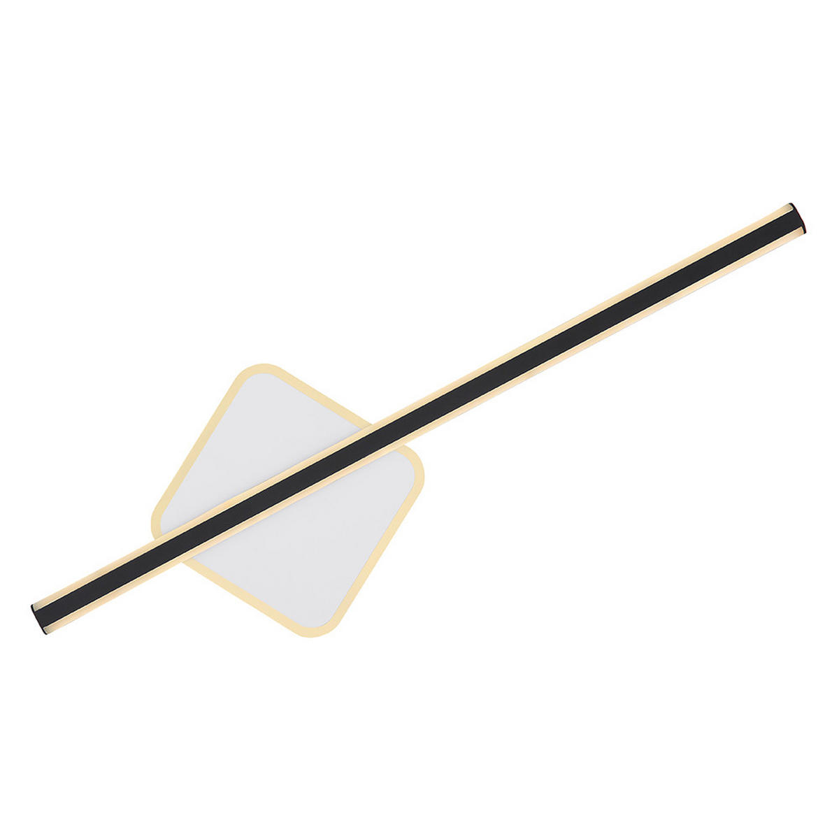 LED WANDLEUCHTE Metall Acryl Weiß Schwarz - Weiß, Metall (22/69.5/5cm) - Globo Lighting