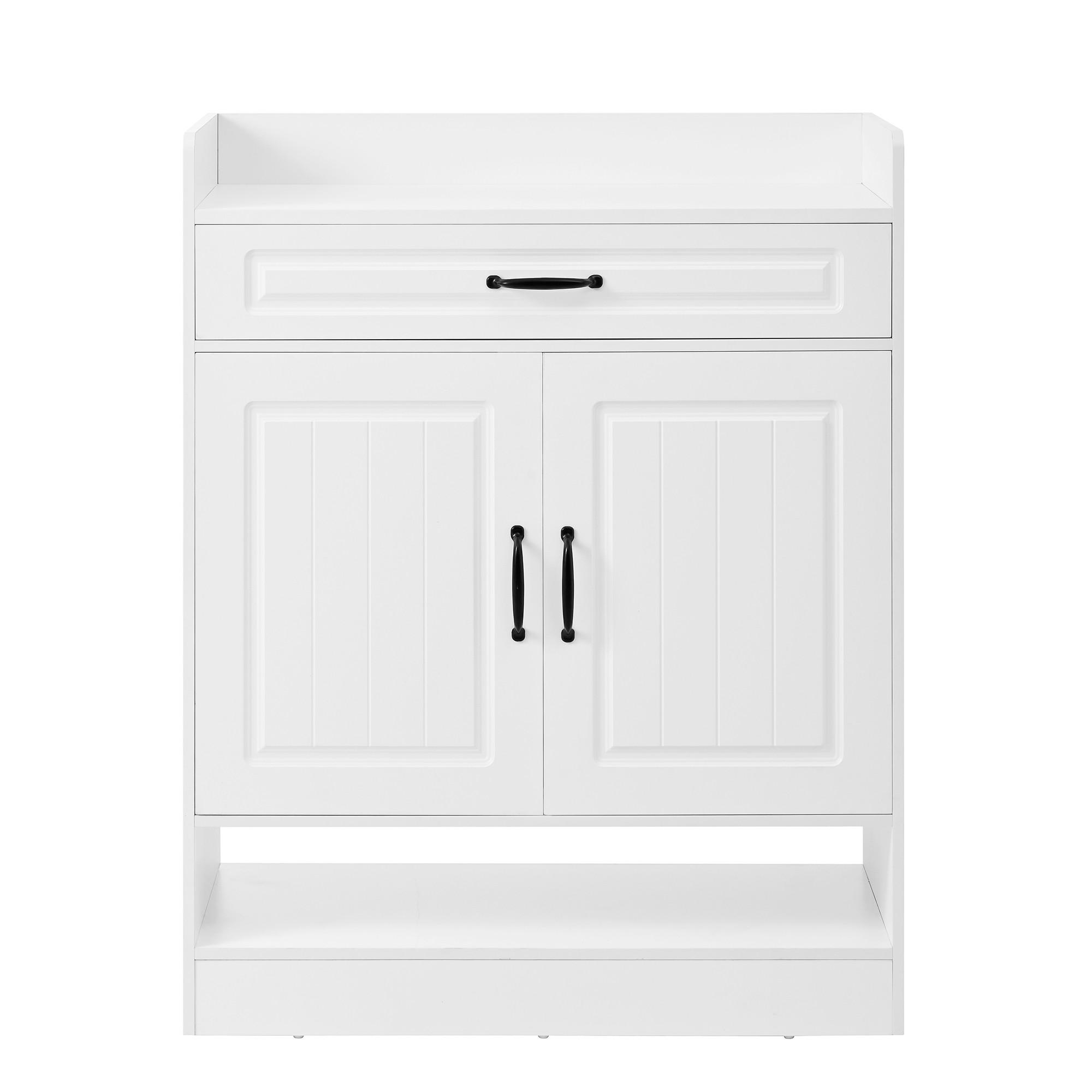 SCHUHSCHRANK Weiß 75/36/95,5 cm - Weiß, Holzwerkstoff (75/95.5/36cm) - PANGIVO