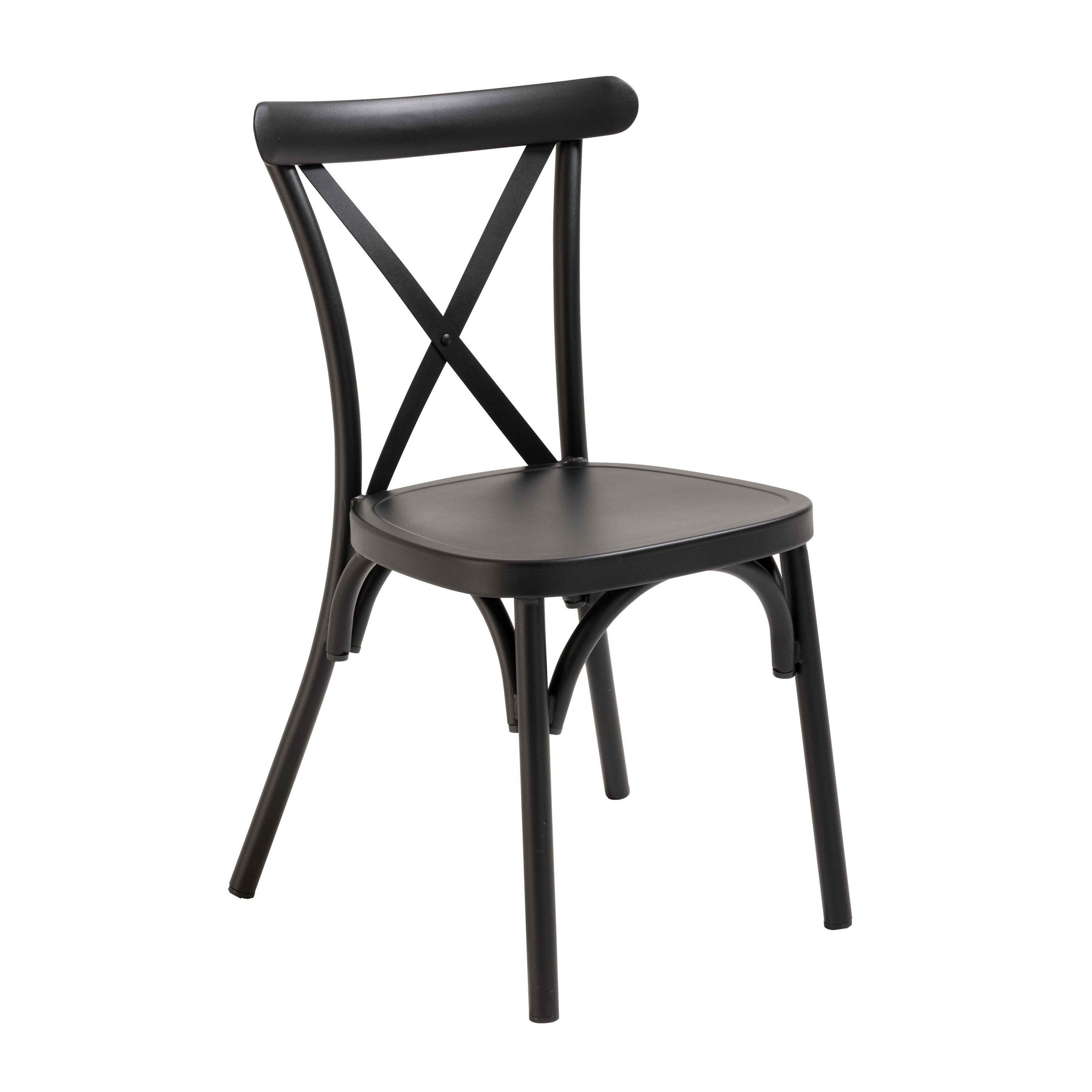 Oviala Gartenstuhl, Schwarz 44x87x52 cm