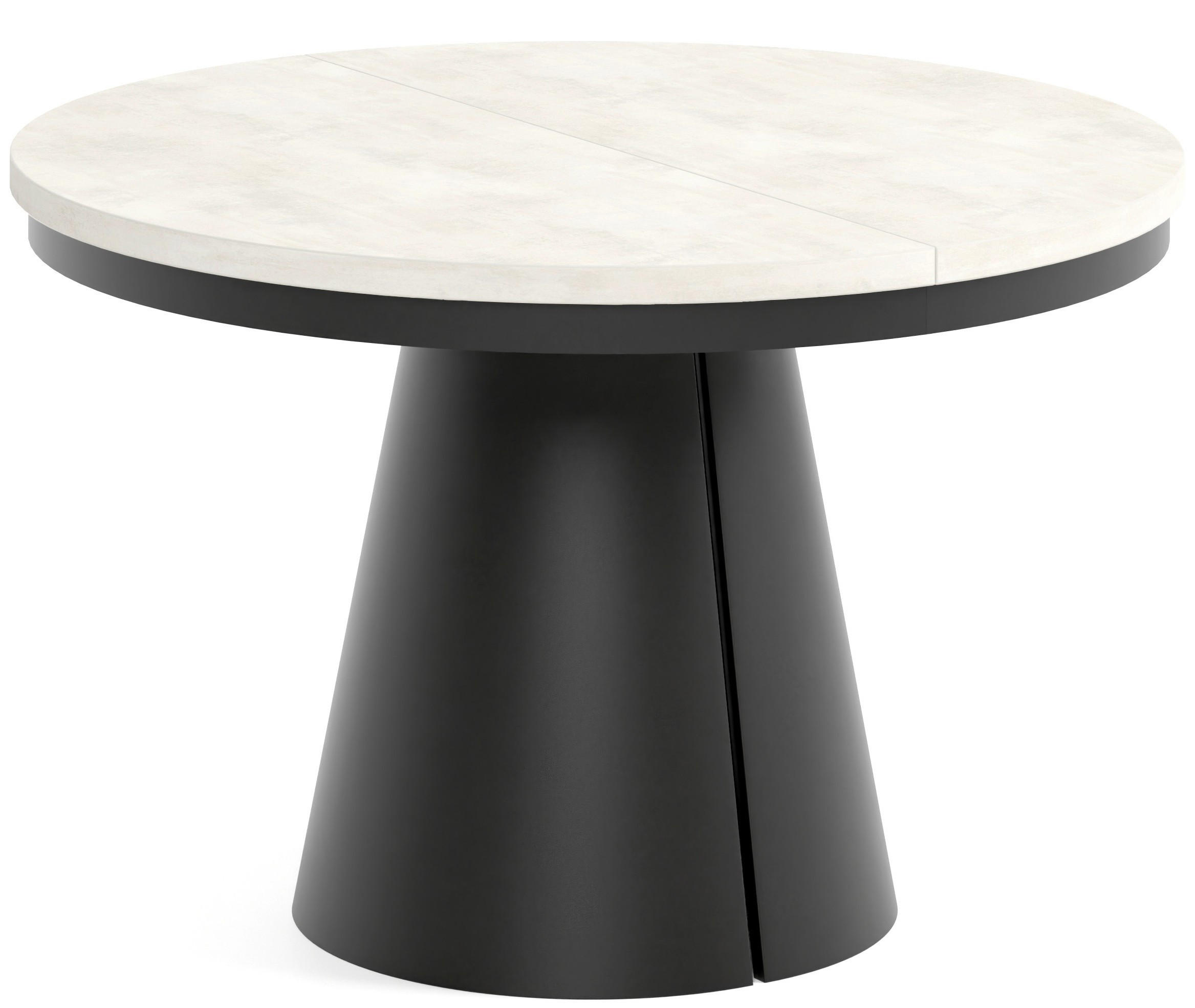 TISCH Schwarz ALMA Ausziehbar 120/196 cm - Schwarz, Holzwerkstoff (2/120/76cm) - Sepro Meble