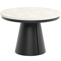 TISCH Schwarz ALMA Ausziehbar 120/196 cm - Schwarz, Holzwerkstoff (2/120/76cm) - Sepro Meble