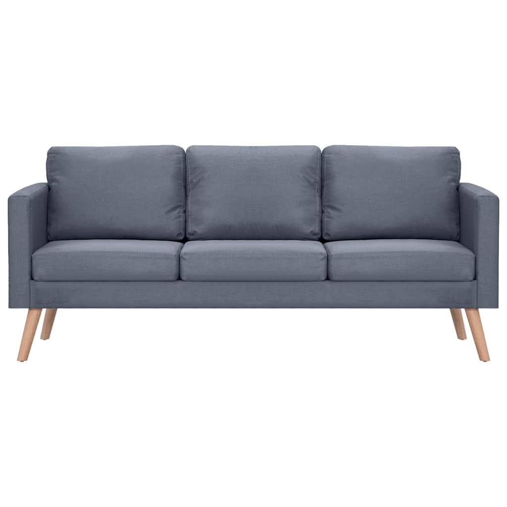 3-SITZER-SOFA Darmstadt - Dunkelgrau, Holz (168/73/70cm) - Nettlife