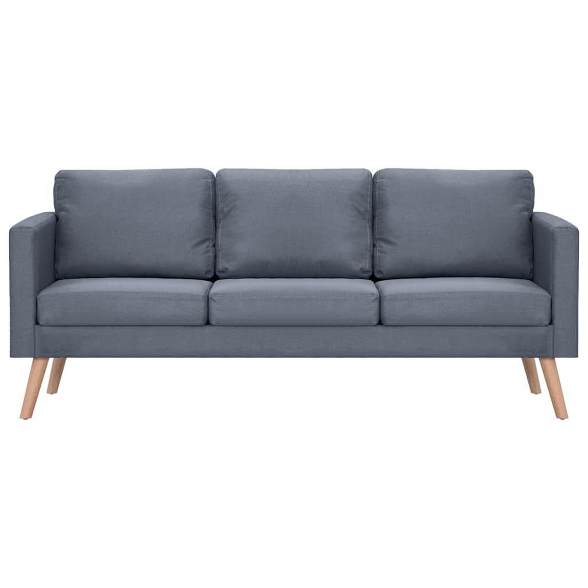 SITZGARNITUR Brühl - Dunkelgrau, Holz (168/73/70cm) - Nettlife