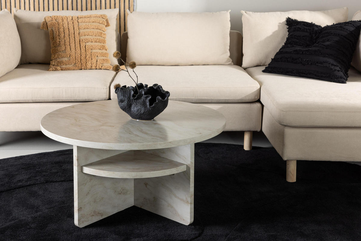 COUCHTISCH ALESUND Beige 85x85x42 cm - Beige, Holzwerkstoff (85/85/42cm) - FURNLUX