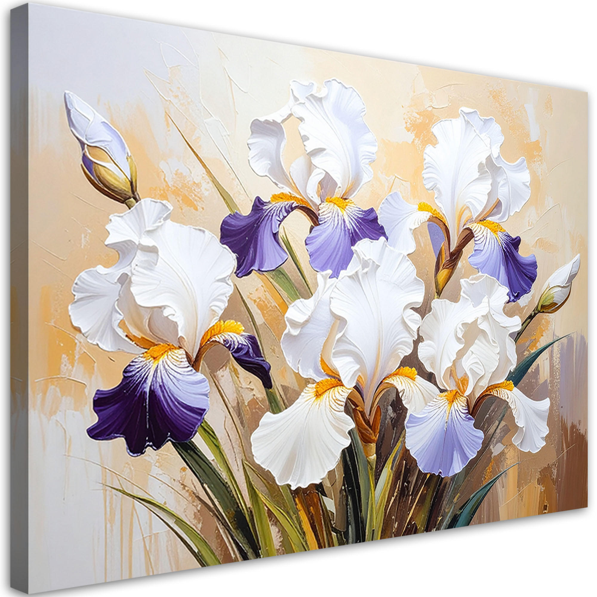Feeby Leinwandbild Beige 90x60 cm