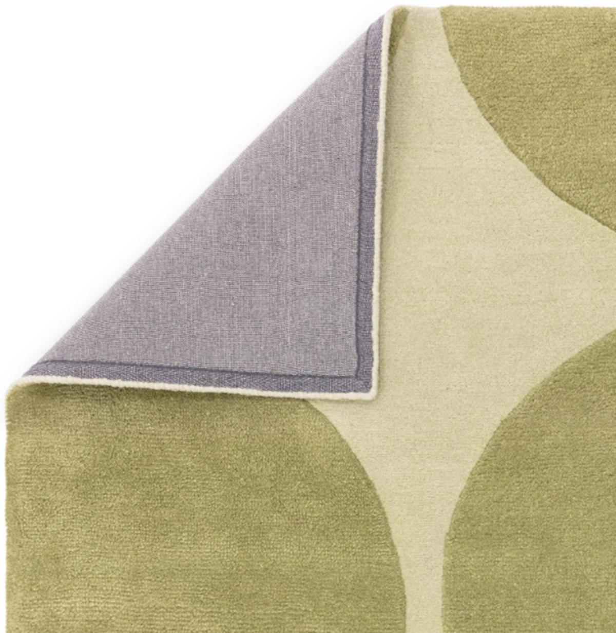 TEPPICH modern handgetuftet Wolle MULL Grün 120 x 170 cm - Grün, Naturmaterialien (120/170cm) - Novatrend