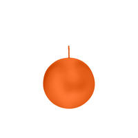 KUGELKERZEN Aprikose Orange Ø 80 mm, 6 Stück - Orange, Paraffin (8/8/8cm) - Wiedemann Kerzen