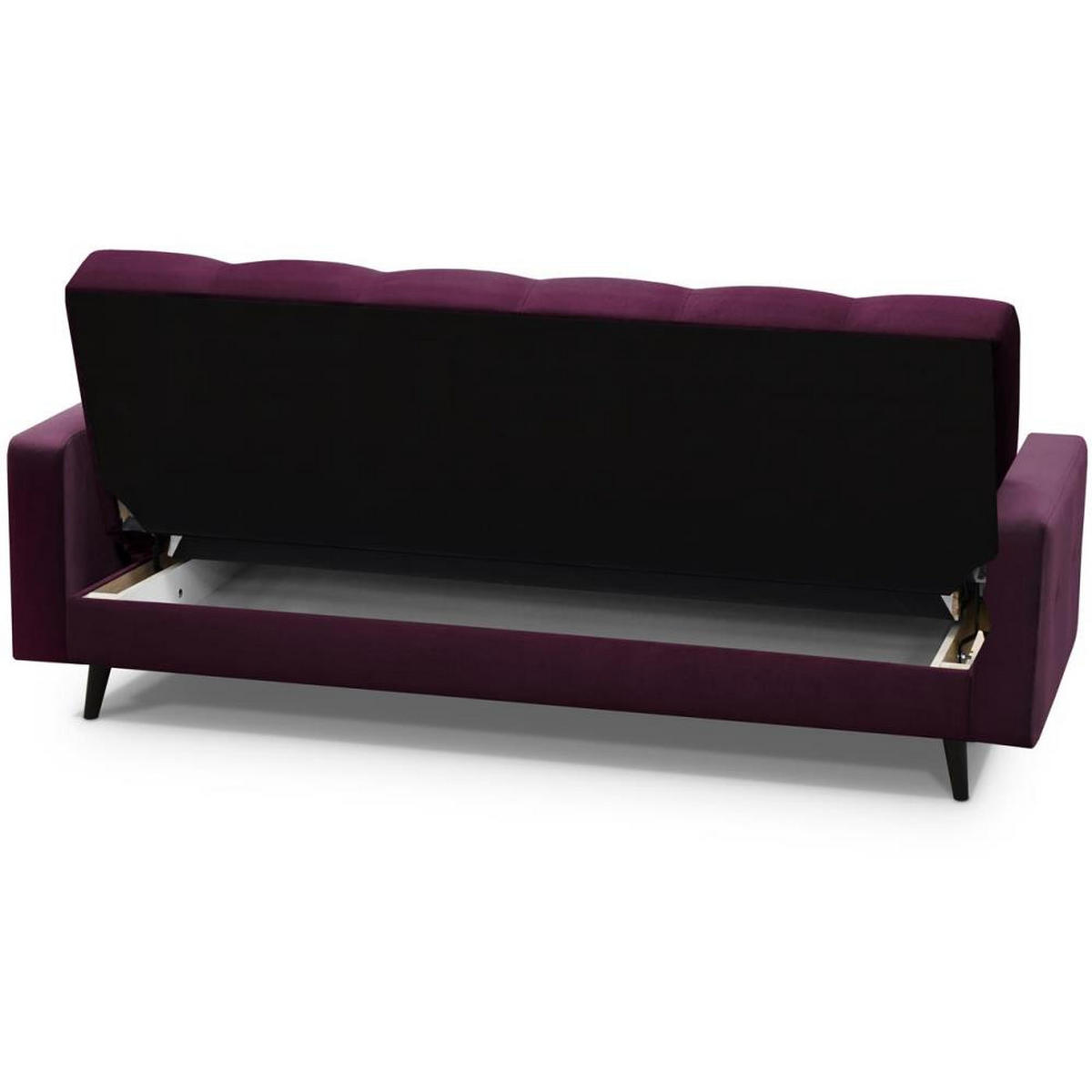3-SITZER Schlafsofa Nancy Bis violett - Violett, Holz/Textil (220/89/93cm) - Beautysofa