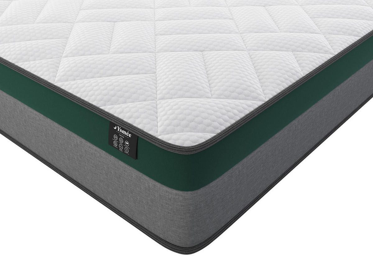 STANDARDMATRATZE - 1 Person - Stoff - Weiß - - Weiß, Textil (90/190cm) - Vente-Unique