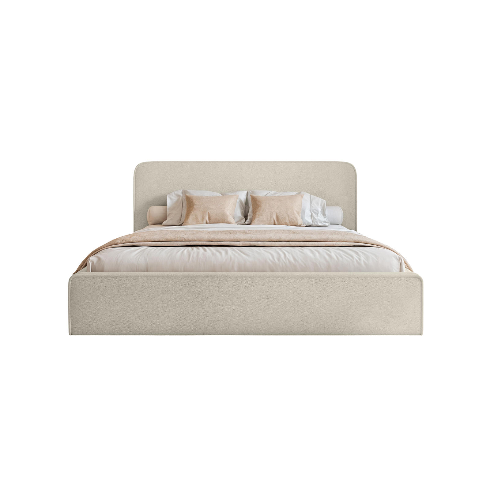 POLSTERBETT Monteli 160x200 cm, Beige - Beige, Textil (160/200cm) - Fedve