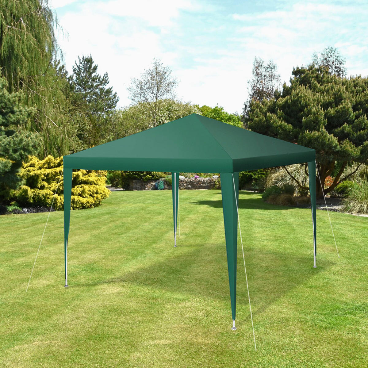 PAVILLON Farah,wasserdicht,grün - Grün, Kunststoff (300/250/300cm) - tectake