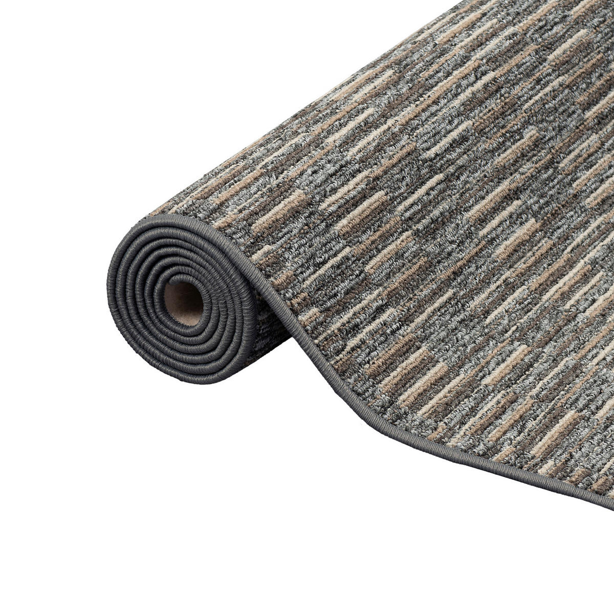 STREIFENBERBER TEPPICH MODERN STRIPES - Anthrazit, Textil (80/400cm) - Snapstyle