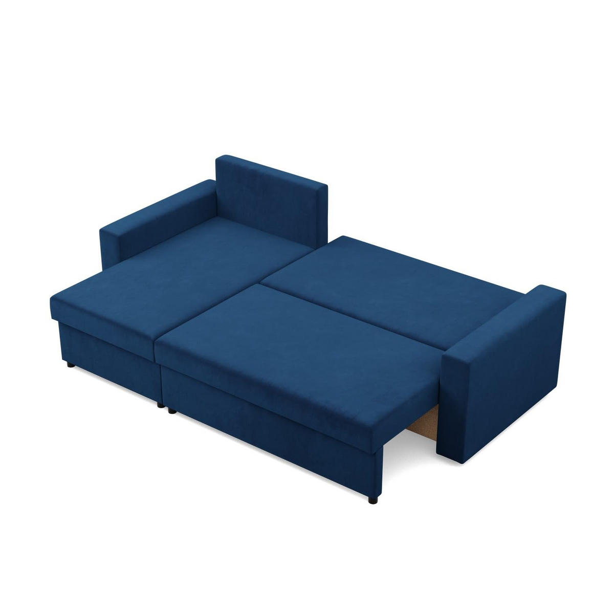 ECKSOFA MIT SCHLAFFUNKTION NEO, Dunkelblau - Blau, Textil (231/140cm) - Mebligo