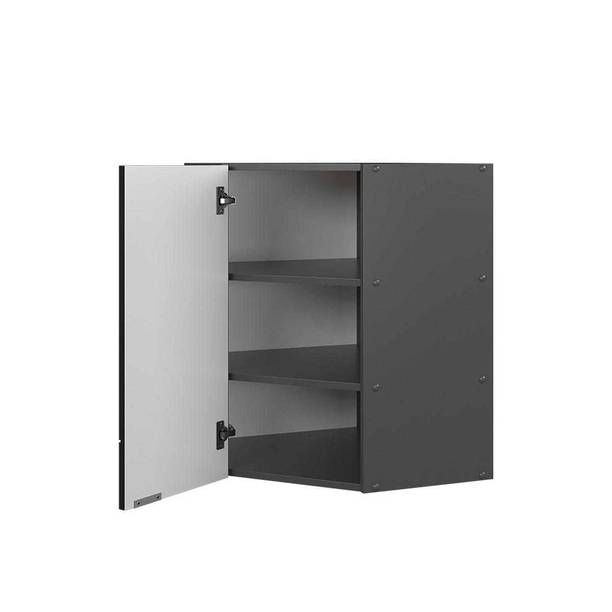 KUCHYŇSKÉ SKŘÍŇKY Fame-Line, černé pruhy, 57 cm - černá/antracitová, kompozitní dřevo (57/72/34.1cm) - Vicco