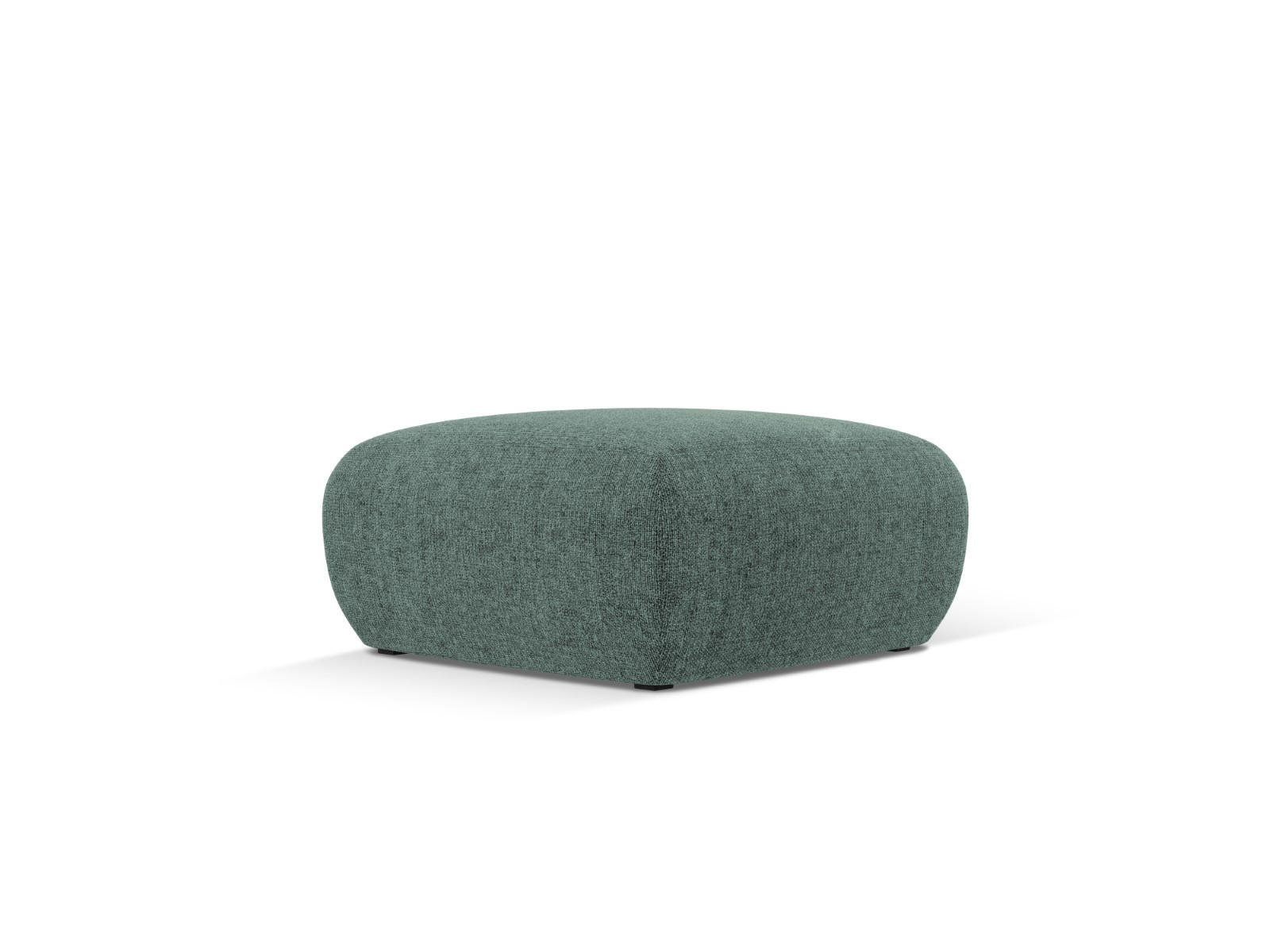 POUF Molino aus Chenille-Stoff petrol - Petrol, Textil (75/36/75cm) - Micadoni