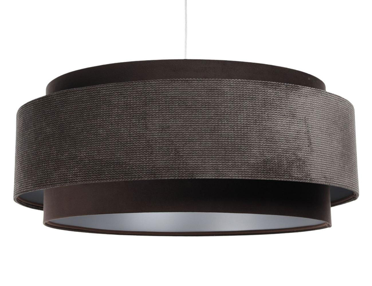 HÄNGELEUCHTE Silber 60/25 cm - Braun, Kunststoff (60/1/25cm) - ONZENO