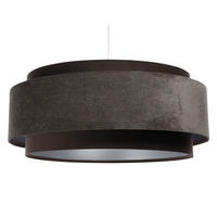 HÄNGELEUCHTE Silber 60/25 cm - Braun, Kunststoff (60/1/25cm) - ONZENO
