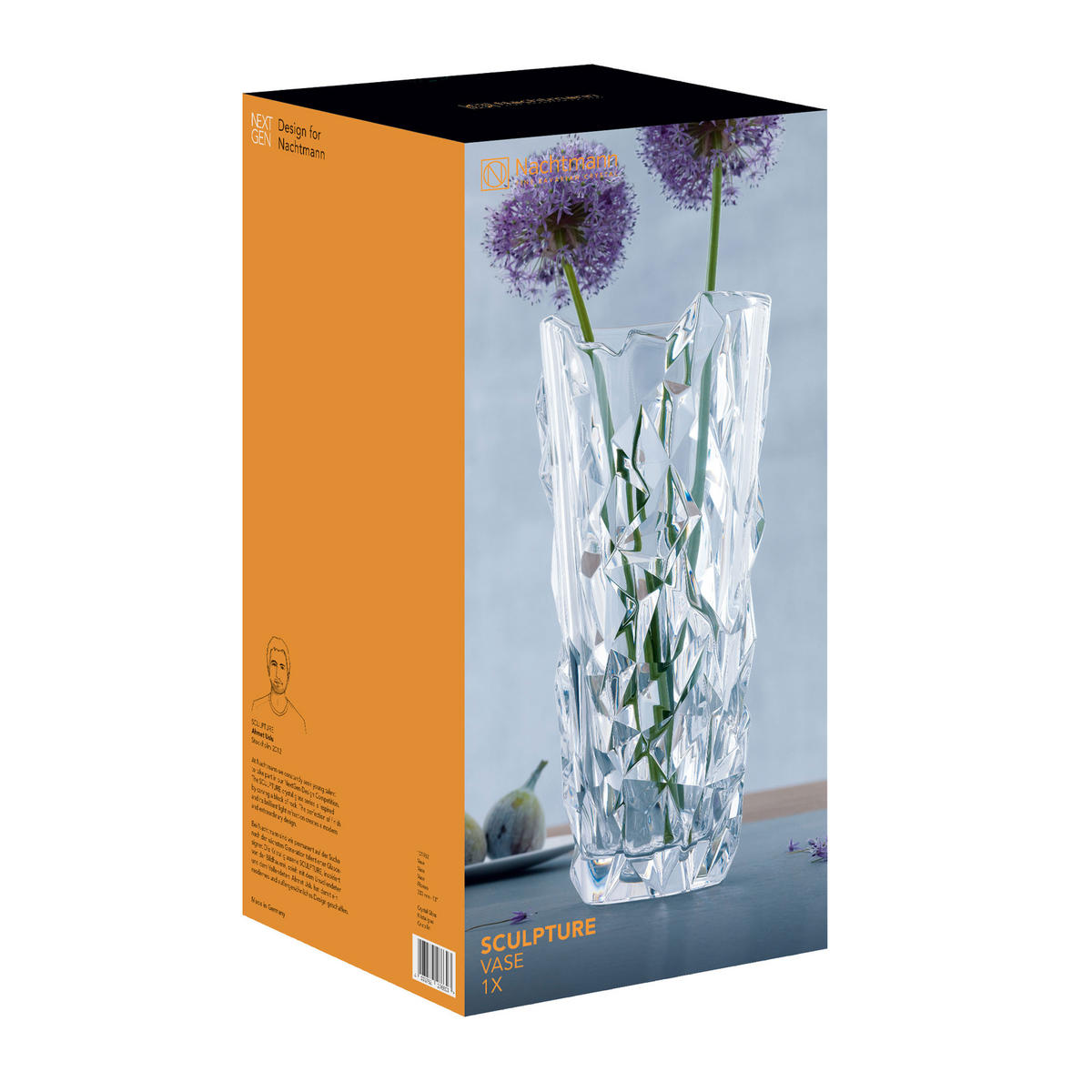 GLASVASE Sculpture, Kristallglas, 33 cm - Transparent, Glas (15.4/33cm) - Nachtmann