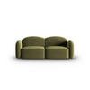 SOFA Blair aus Samt hellgrün 2 Sitzplätze - Hellgrün, Textil (87/80/194cm) - Micadoni