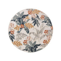 OUTDOORTEPPICH Flora Multicolor ø 320 cm rund - Creme, Kunststoff (320/320cm) - benuta