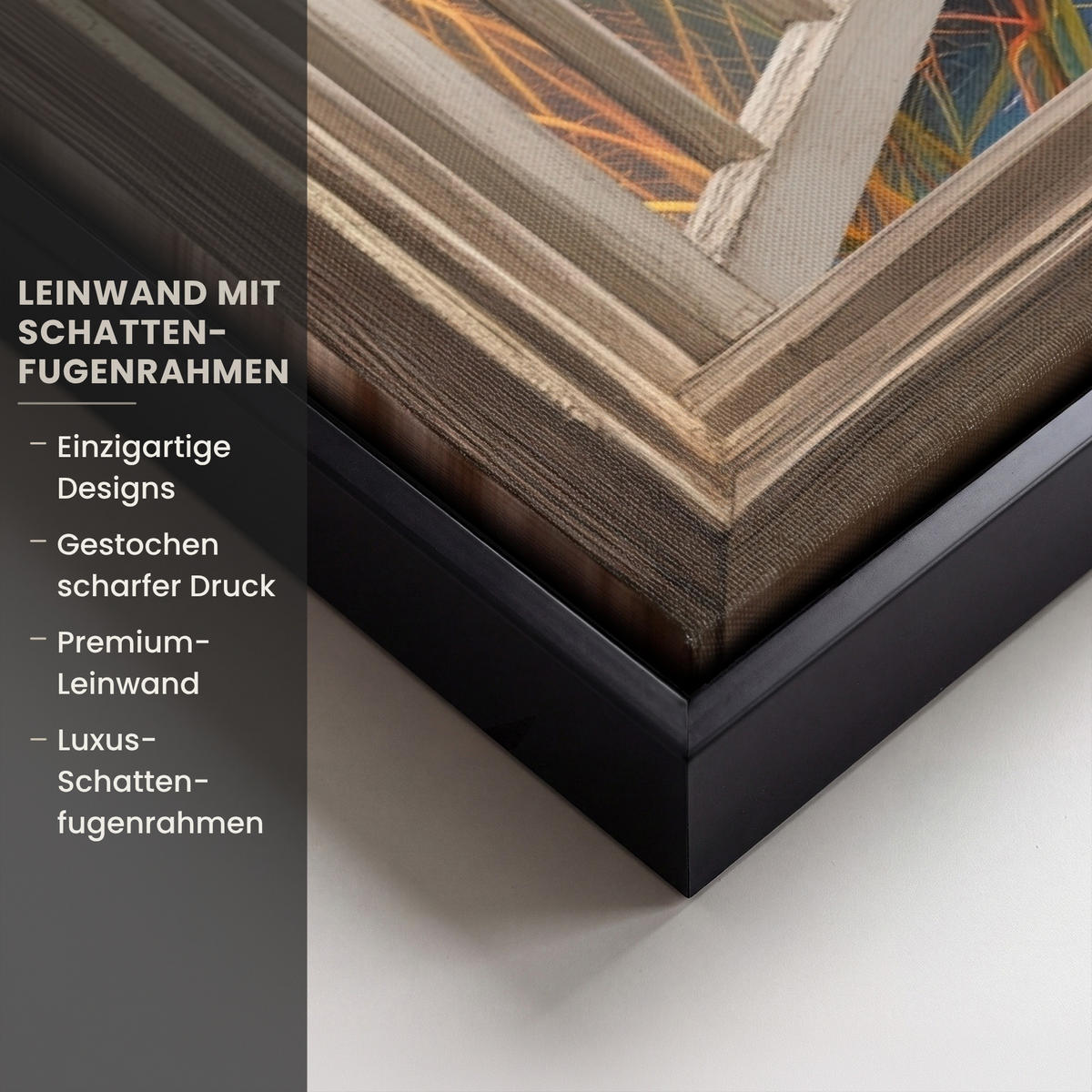 LEINWAND Bilder mit Rahmen - Aussicht - Fenster - Leuchtturm - Sonnenuntergang - Strand - 60x40 - Dunkelorange, Textil (60/40cm) - MuchoWow