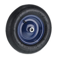 SCHUBKARRENRAD - Multicolor, Kunststoff/Metall (39/9/39cm) - Relaxdays