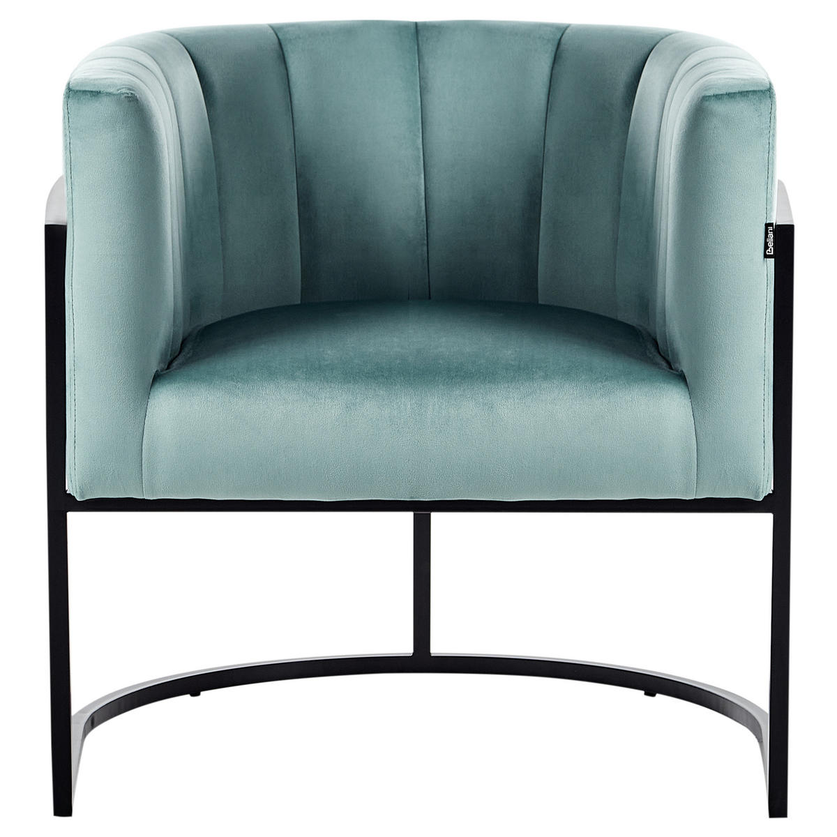 SESSEL Mintgrün Larvik II - Schwarz/Mintgrün, Textil (73/72/66cm) - Beliani