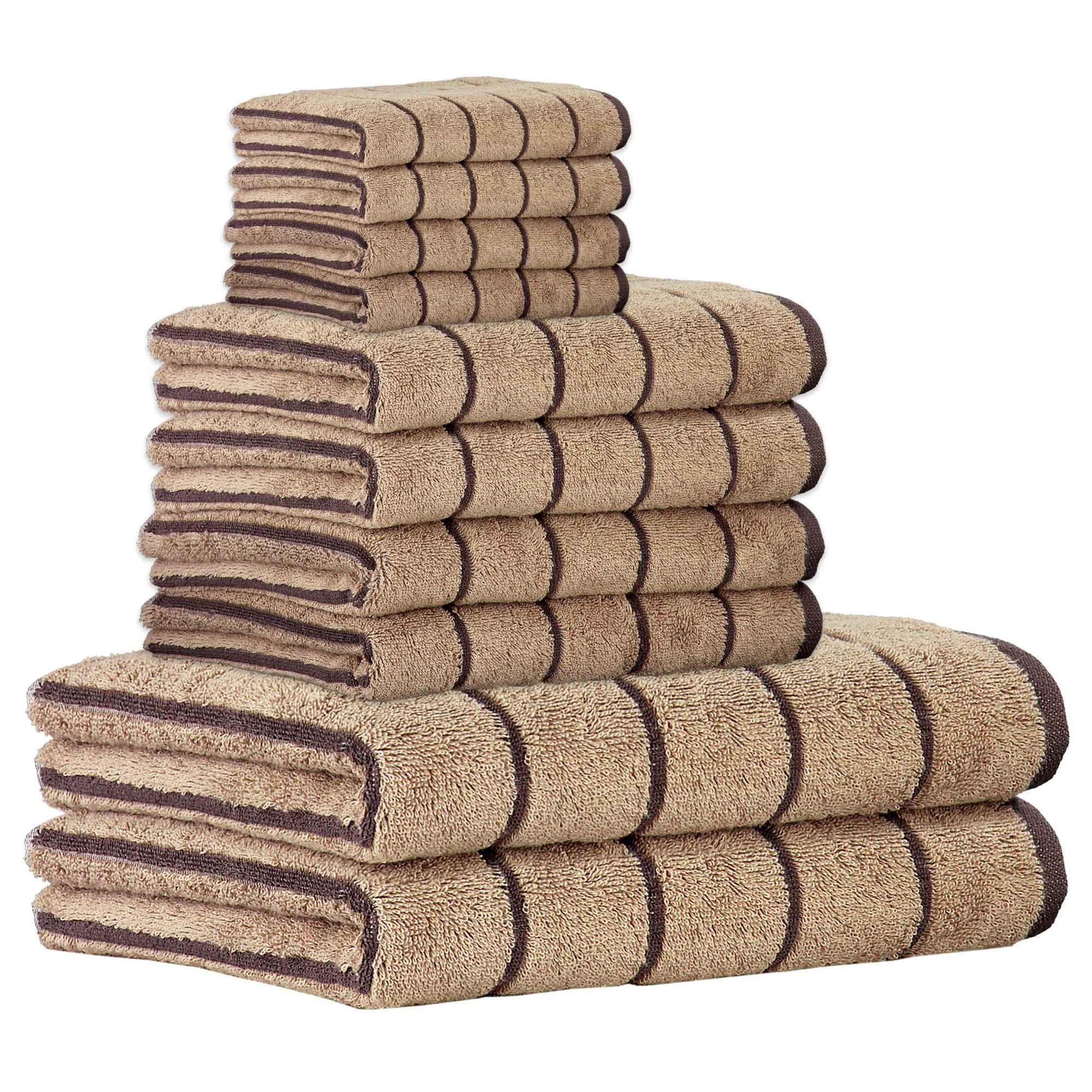 HANDTUCH Unisex Balance Beige Baumwolle 10er Pack - Sandfarben, Textil (200/135cm) - Cawoe