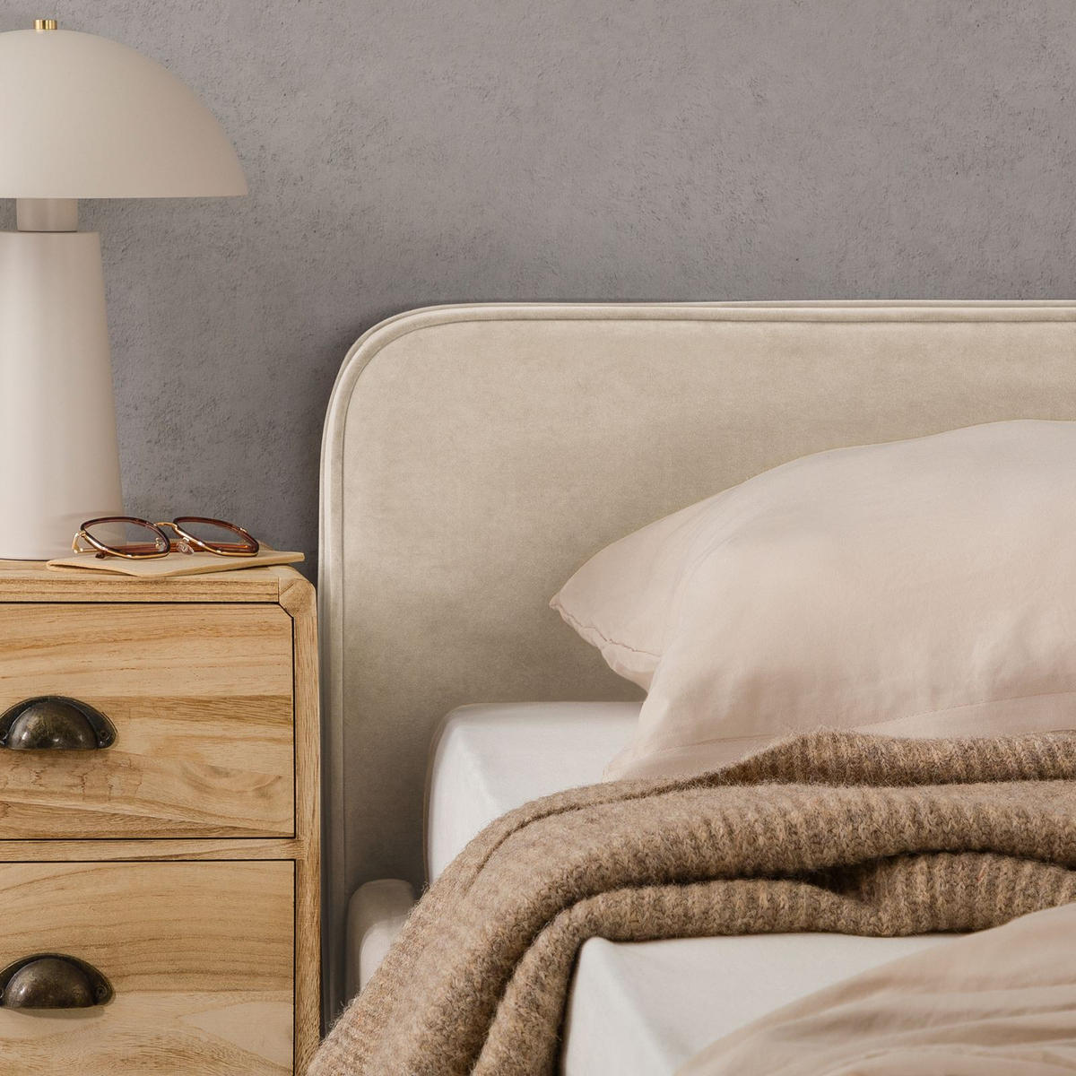 POLSTERBETT LAVORO 140X200 CM - Beige, Textil (140/200cm) - IDIMEX