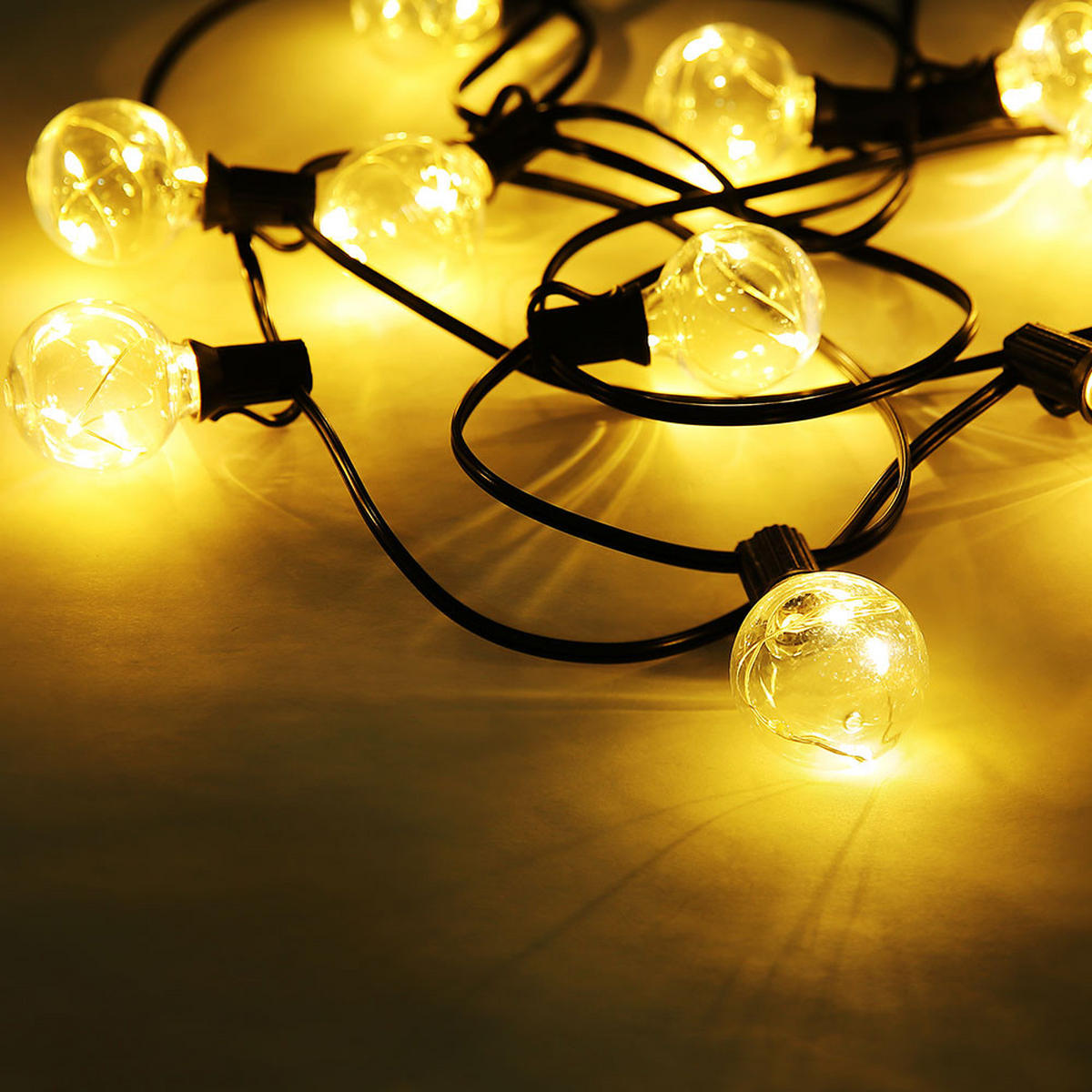 LED DEKOLEUCHTE Glühbirnenoptik Klar - Klar, Kunststoff (750/8/14cm) - Globo Lighting