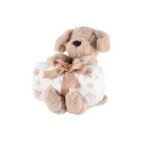 FLEECEDECKE Maskottchen 75/100 cm - Braun, Textil (19.5/26cm)