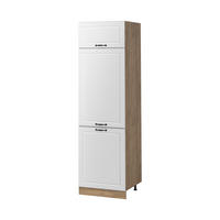 DULAP ÎNALT R-Line, Casă de țară albă/Stejar auriu, 60 cm - stejar miere/alb, compozit lemnos (60/206.8/57.2cm) - Vicco