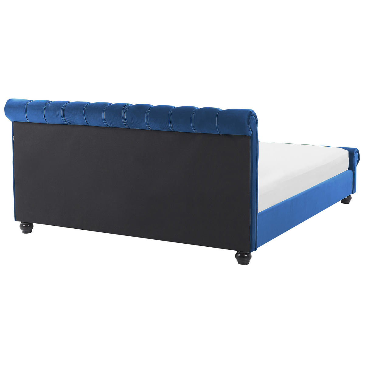 BETT 180/200cm Marineblau Avallon - Blau, Textil (180/200cm) - Beliani