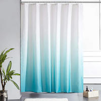 DUSCHVORHANG 180 x 180 cm Aquamarin - Türkis, Textil (180/180cm)