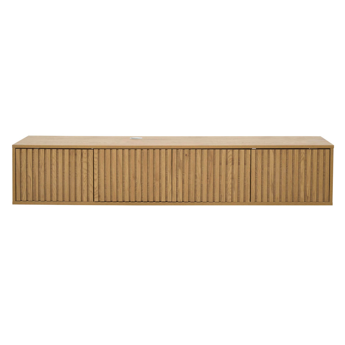 TV-SCHRANK, helles Holz - Beige, Holz (160/30/30cm) - Oviala
