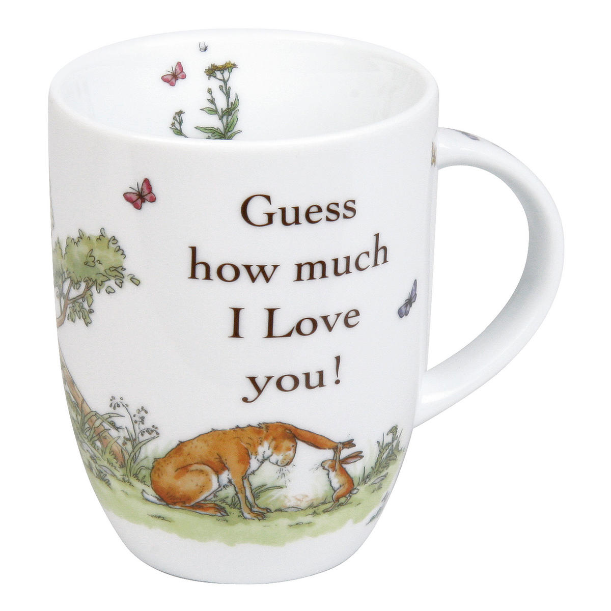 KAFFEEBECHER Guess How Much I love You - Naturfarben, Keramik (0.38L) - Könitz