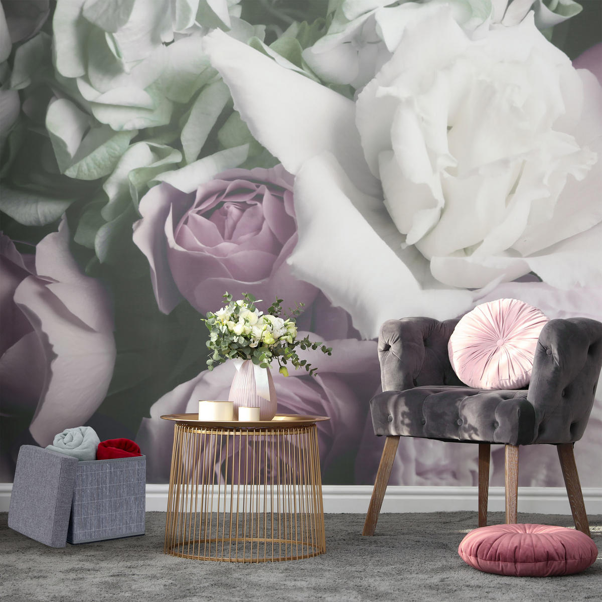 SITZHOCKER - Grau, Holz/Holzwerkstoff (35/36/35cm) - Relaxdays