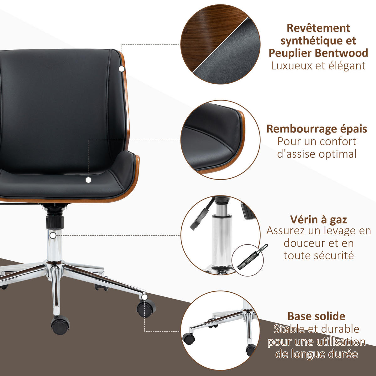 DREHSTUHL 53/60/86-96 cm DE-11677 Höhenverstellbar 360° Grau - Schwarz, Metall (53/96/60cm) - ComfortXL