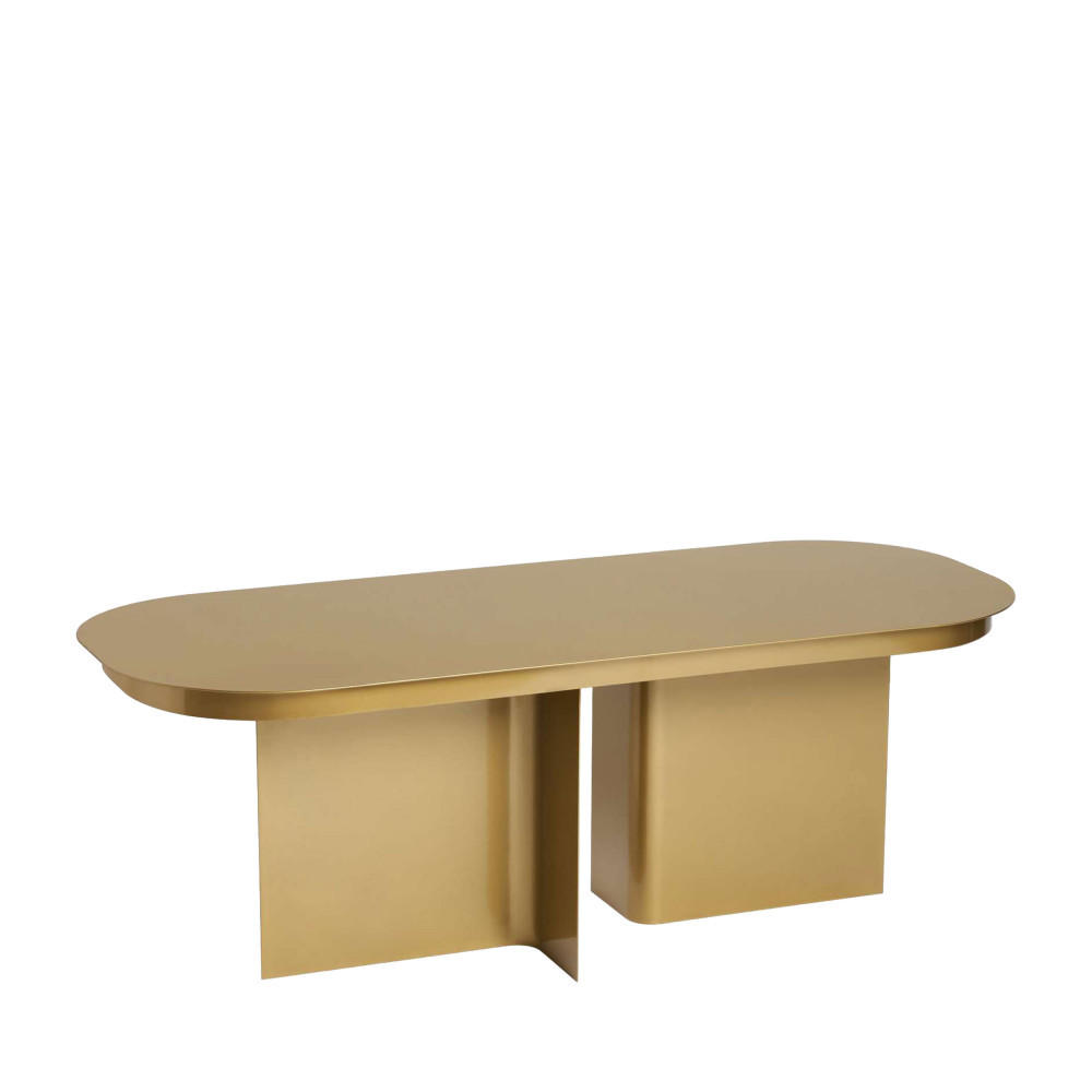 COUCHTISCH - Metall - Messing - Messingfarben, Metall (120/44/45cm) - Drawer