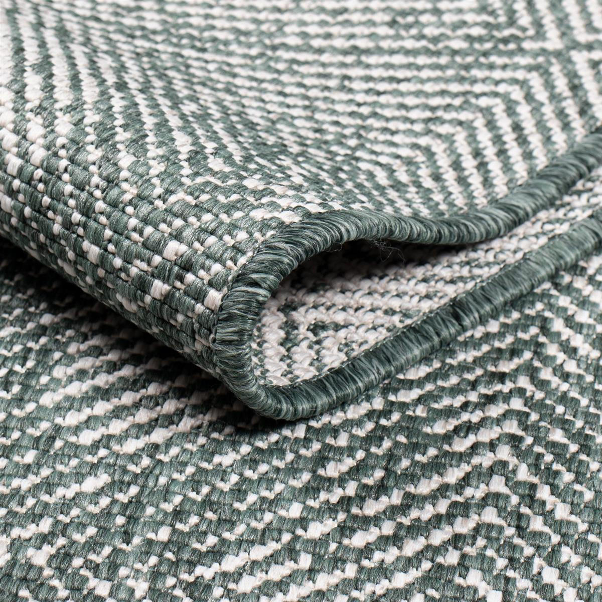 OUTDOOR-TEPPICH DuoRug 5845 Grün 80x150 cm - Grün, Textil (80/150cm) - carpet city