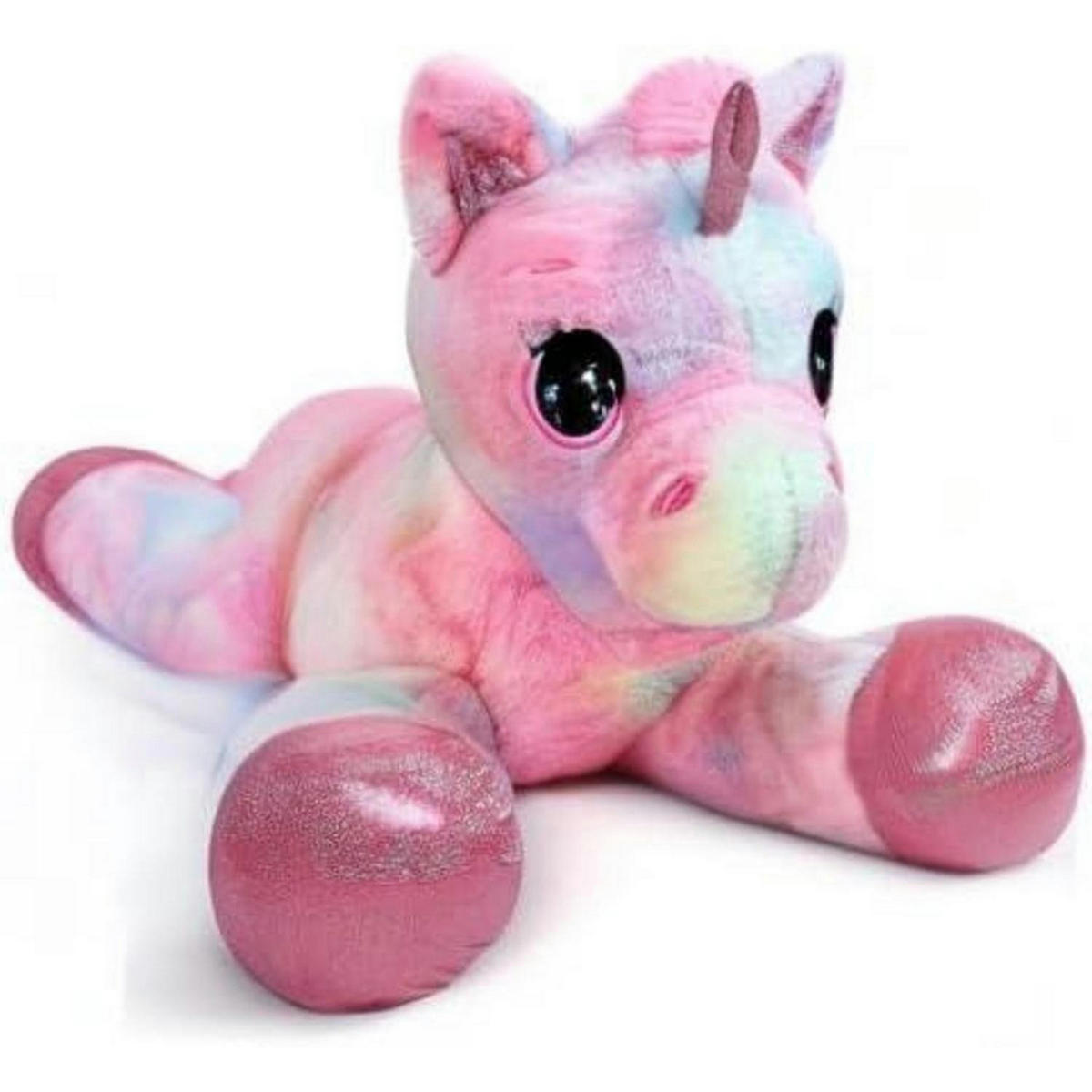PLÜSCHTIER Einhorn 110 cm Rosa Regenbogen - Multicolor, Textil (40/110cm)