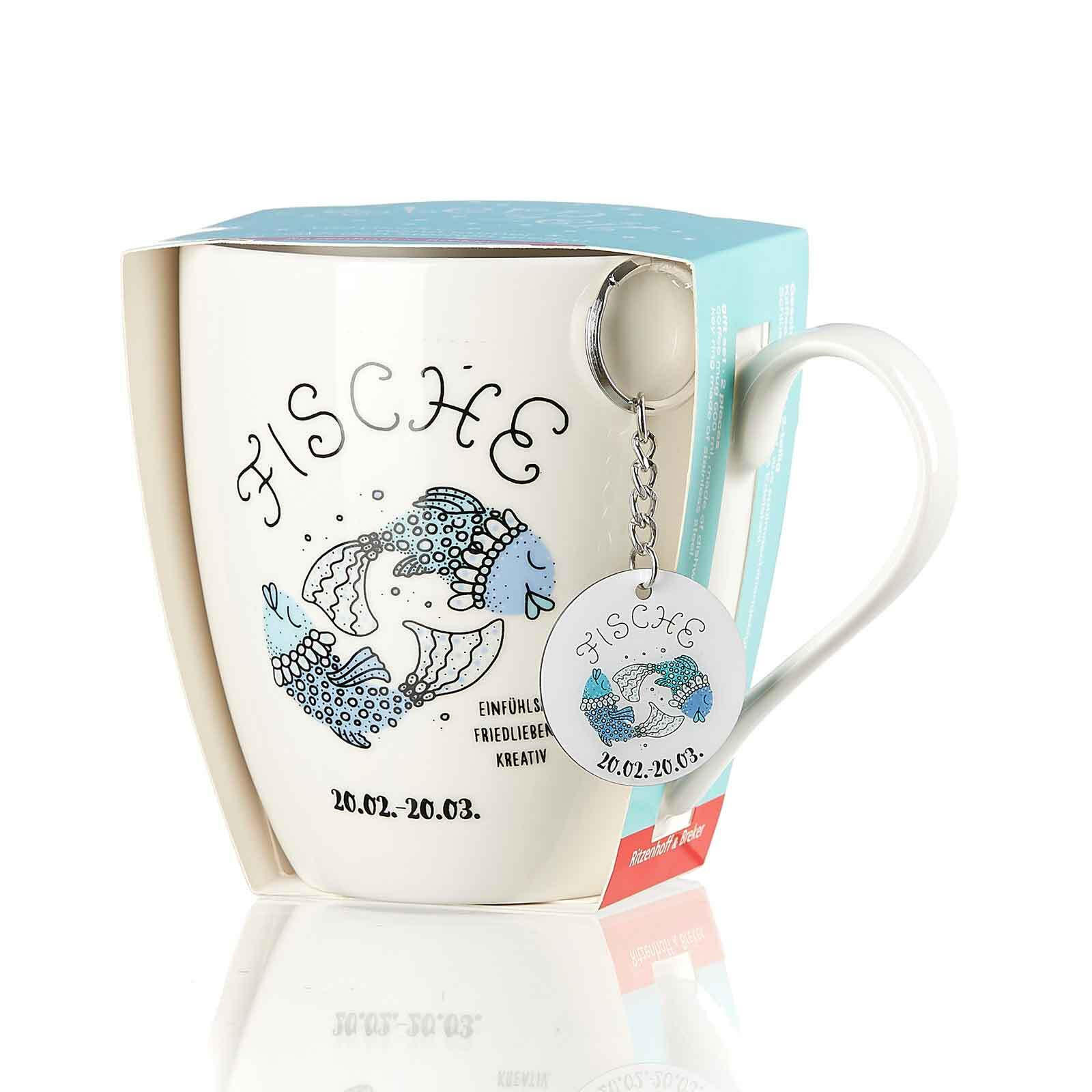 JUMBOTASSE FISCHE Astro bunt 650 ml - Multicolor, Keramik (0.65L) - Ritzenhoff Breker