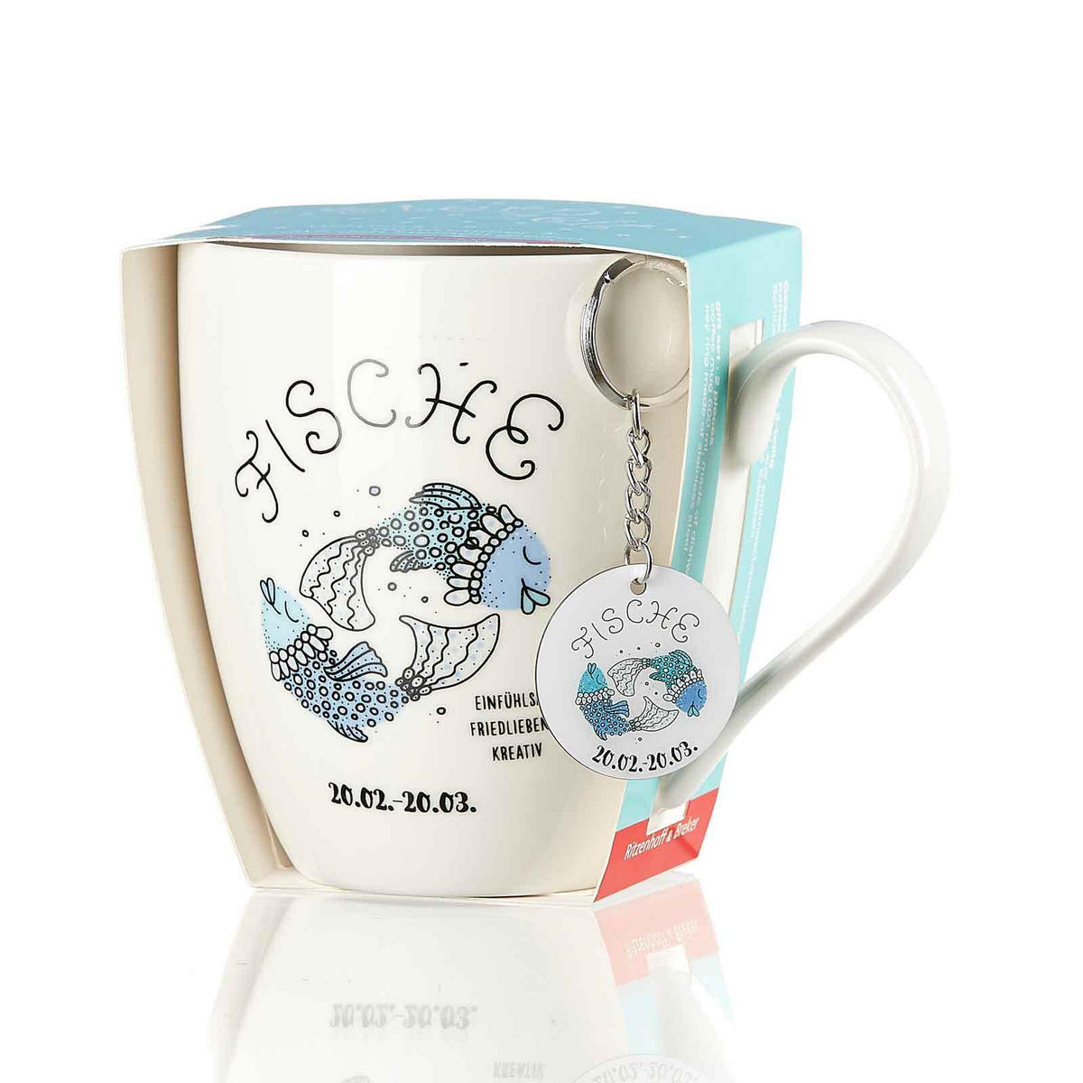 JUMBOTASSE FISCHE Astro bunt 650 ml - Multicolor, Keramik (0.65L) - Ritzenhoff Breker