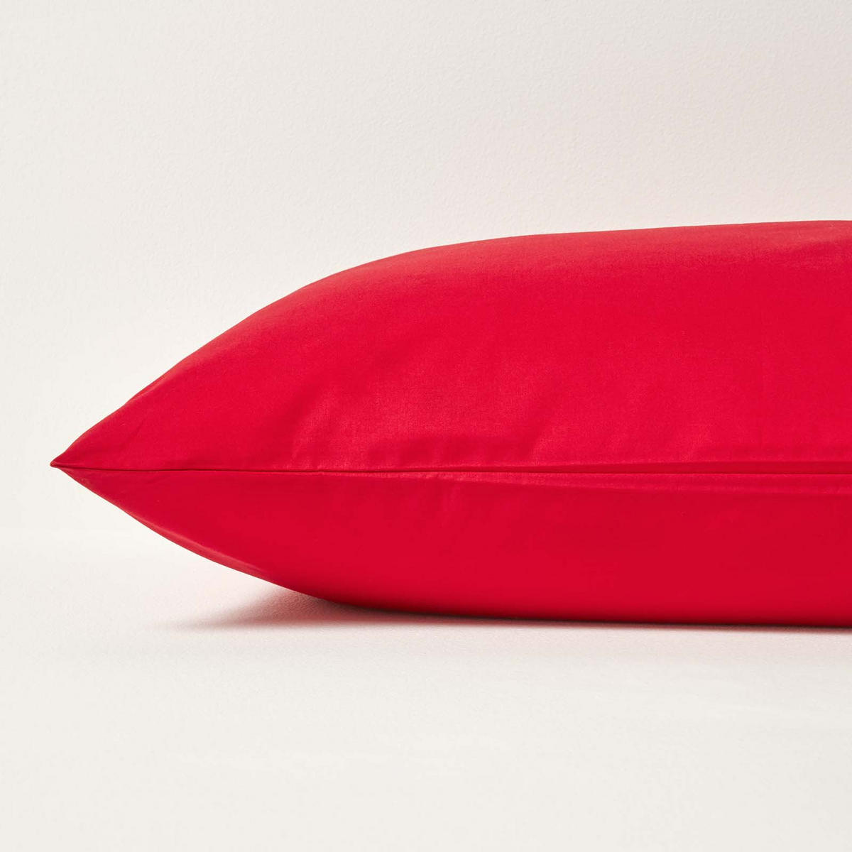 KISSENBEZUG Perkal, Ägyptische Baumwolle, Fadendichte 200 - Rot, Textil (40/80cm) - Homescapes