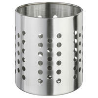 BESTECK-ABTROPFKORB, Edelstahl, Silberfarben - Silberfarben, Metall (12/13.8/12cm) - 5five Simply Smart