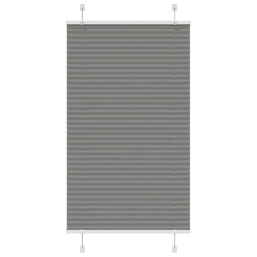 PLISSEE 70/150 cm Stoffbreite 69,4 cm aus Polyester Anthrazit - Anthrazit, Textil (70/150cm) - vidaXL