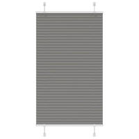 PLISSEE 70/150 cm Stoffbreite 69,4 cm aus Polyester Anthrazit - Anthrazit, Textil (70/150cm) - vidaXL