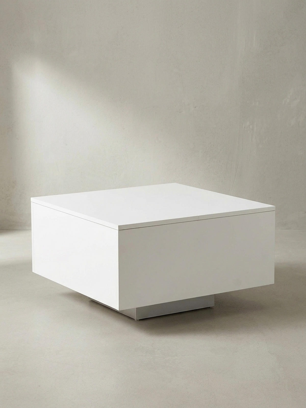 COUCHTISCH aus Holz, Puristisches Design - Weiß, Holz (60/60/35cm) - KADIMA DESIGN
