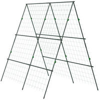 PFLANZENGITTER verstellbar Grün, 180 x 100 x 180 cm - Grün, Kunststoff/Metall (100/180/180cm) - Outsunny